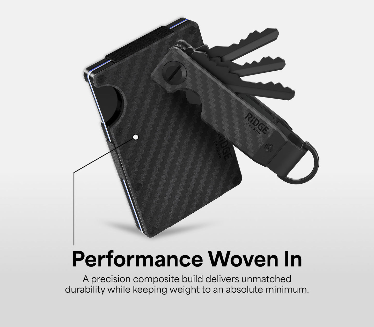 Ridge Wallet - Carbon Fiber 3k