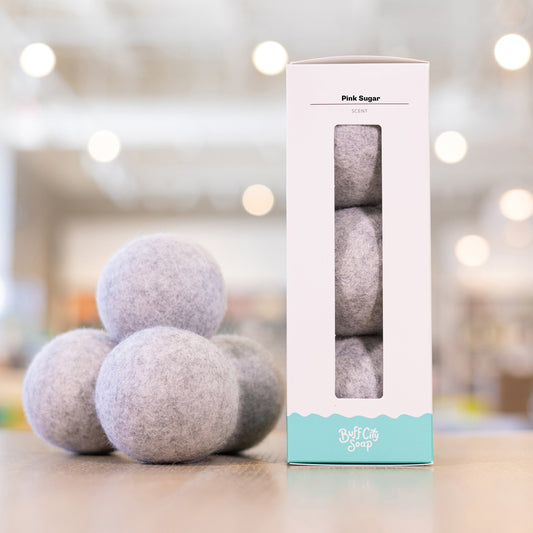 Pink Sugar Wool Dryer Balls (Set of 3)