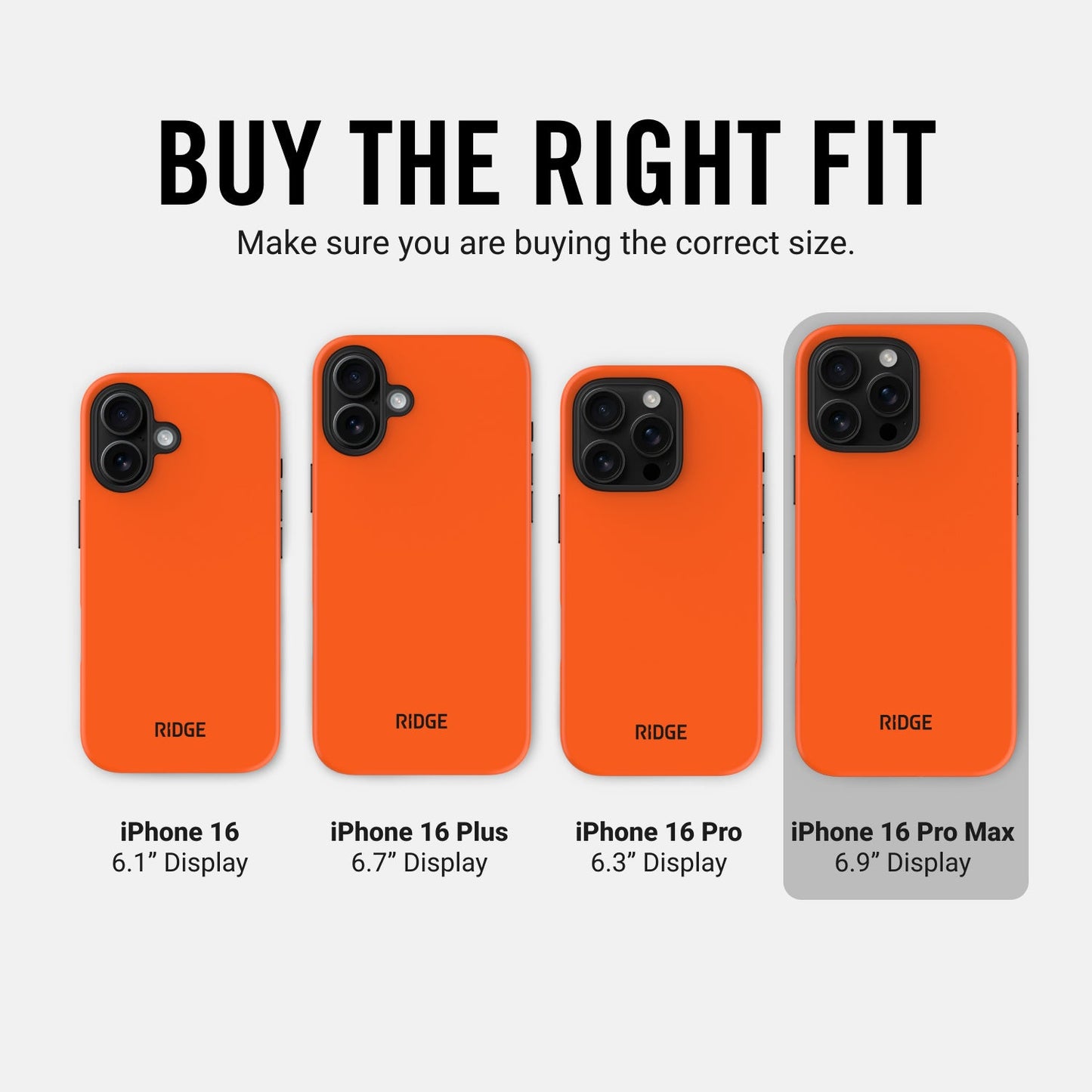 Ridge Phone Case - Basecamp Orange - iPhone 16 Pro Max